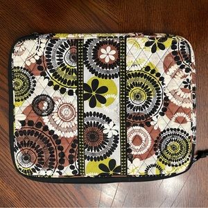 Vera Bradley Cocoa Moss laptop case